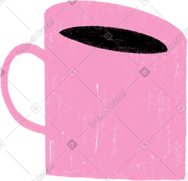 Pink cup PNG, SVG