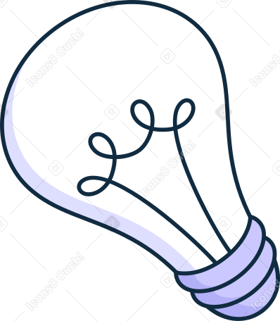 white light bulb Illustration in PNG, SVG