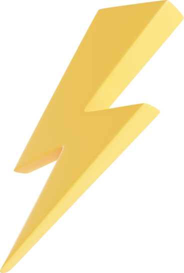 黄色い稲妻 PNG、SVG