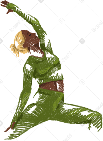 woman doing yoga PNG、SVG