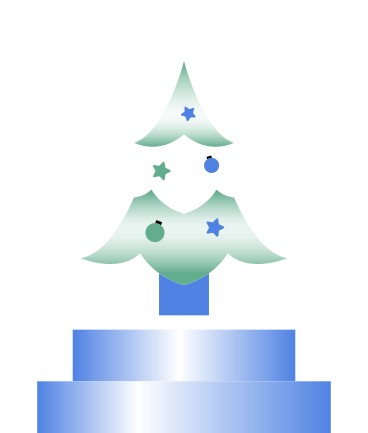 snowglobe with christmas tree PNG, SVG