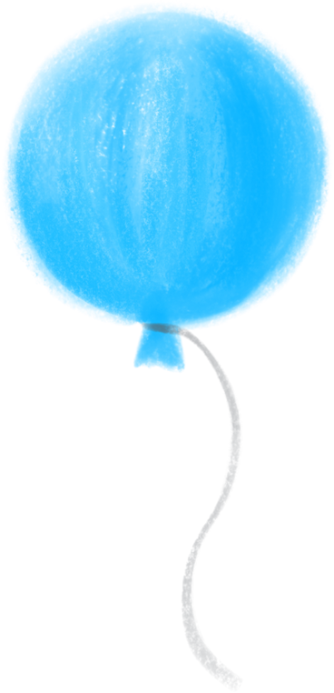 Balloon blue в PNG, SVG