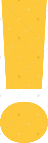 yellow exclamation mark Illustration in PNG, SVG