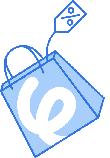 带销售标签的购物袋 PNG, SVG
