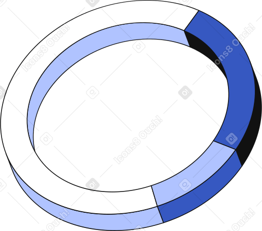 donut chart Illustration in PNG, SVG