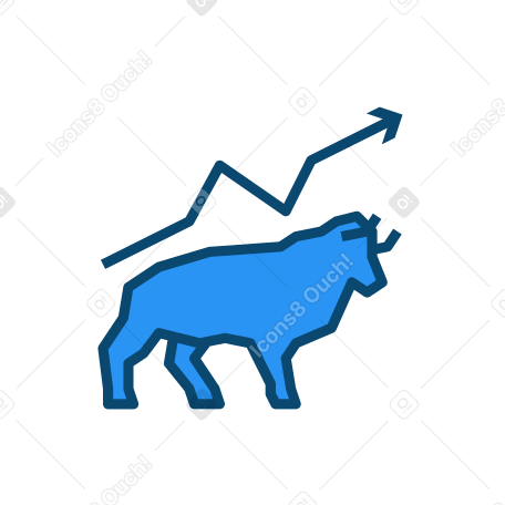 Bull market Illustration in PNG, SVG