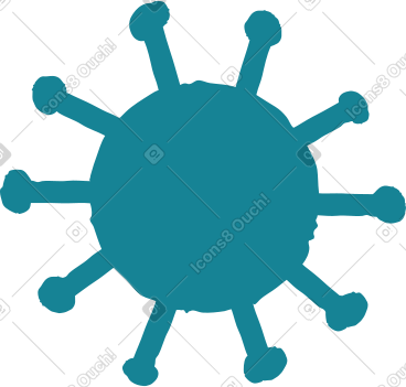 Covid molecule PNG, SVG