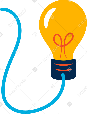 lightbulb Illustration in PNG, SVG