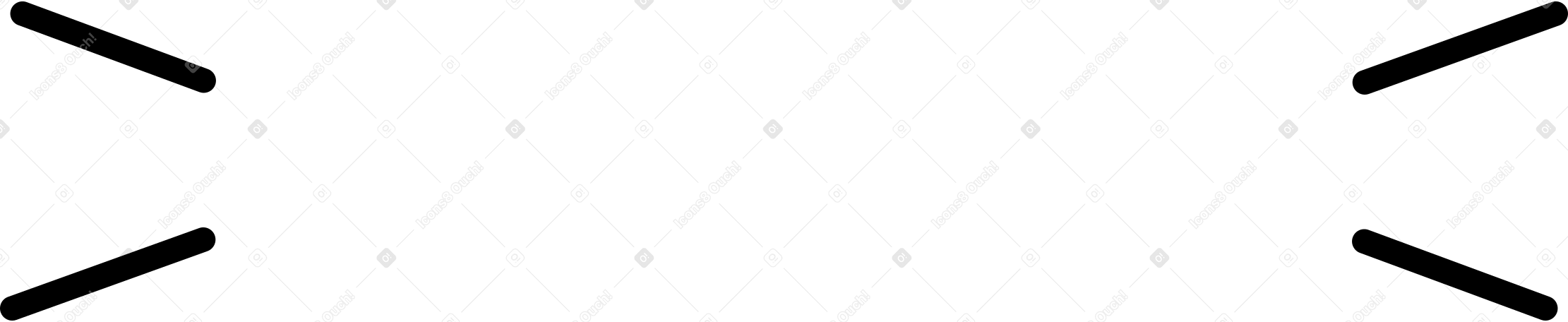 four black lines Illustration in PNG, SVG