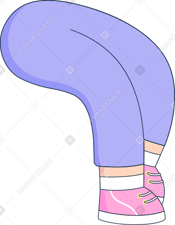 ноги в фиолетовых штанах в PNG, SVG