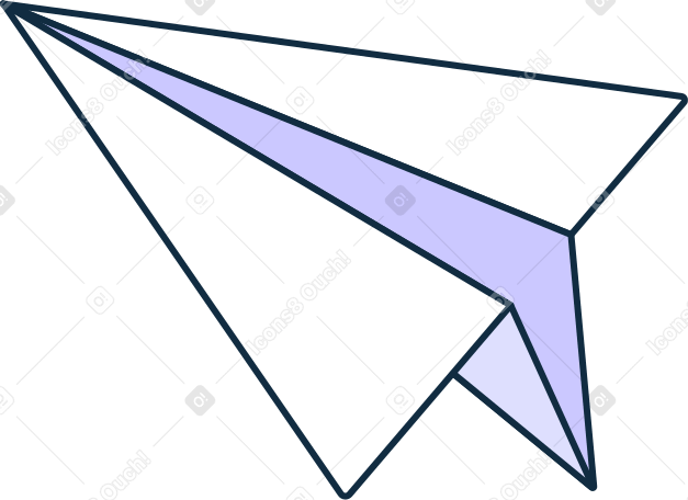 paper plane Illustration in PNG, SVG