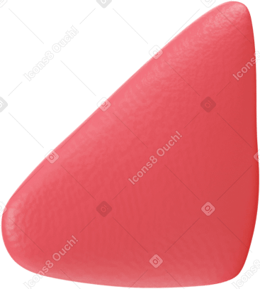3D 3D red triangle nose PNG, SVG