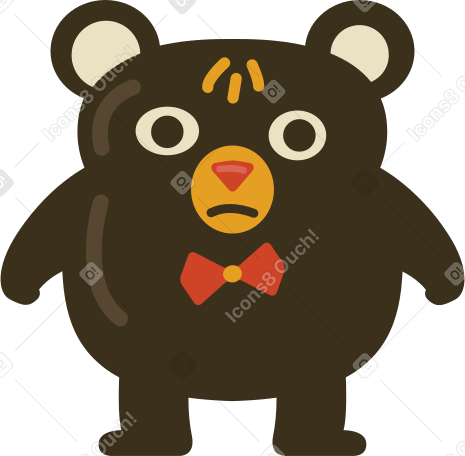 bear Illustration in PNG, SVG