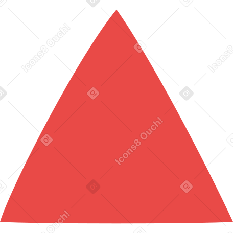 triángulo rojo PNG, SVG