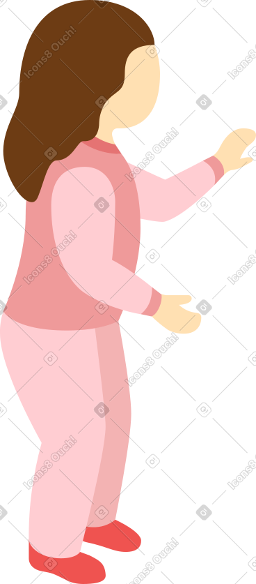 女孩等待 PNG, SVG