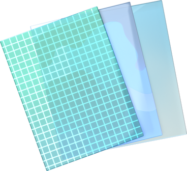 Einfarbige plastikkarten mit unterschiedlichen mustern PNG, SVG