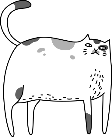 Standing cat PNG, SVG