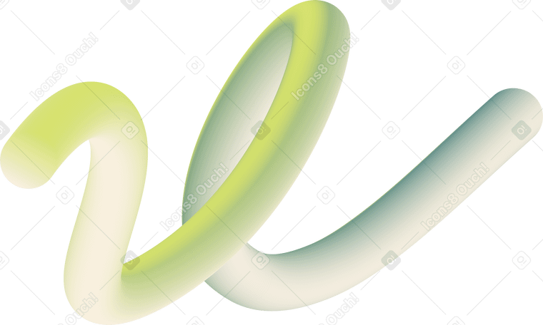 green curved shape в PNG, SVG