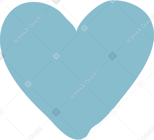 blue heart shape PNG, SVG