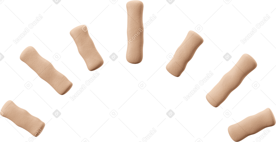 3D Beige rays PNG, SVG