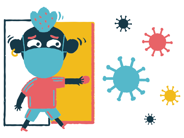 Scared to get out Clipart illustration in PNG, SVG