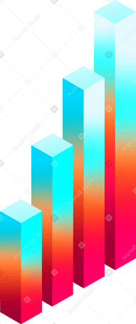 다채로운 아이소메트릭 다이어그램 PNG, SVG
