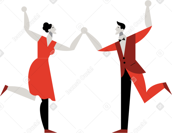 dance people Illustration in PNG, SVG