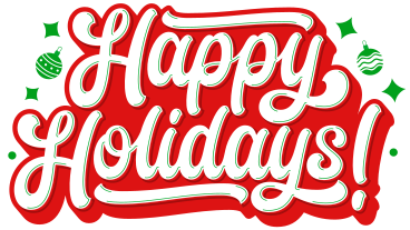 lettering happy holidays! with stars and christmas ornaments text PNG, SVG