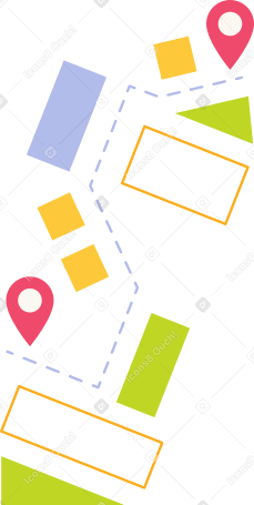 movement map Illustration in PNG, SVG