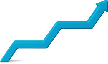 blue zigzag up arrow PNG, SVG