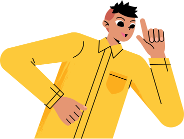 Uomo con la camicia gialla PNG, SVG