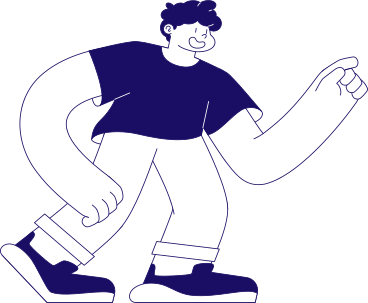 smiling man with long arms PNG, SVG