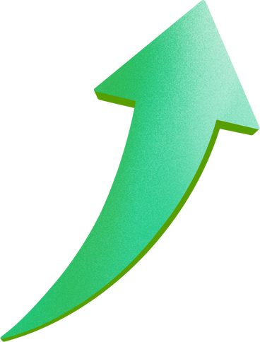 green arrow up PNG, SVG