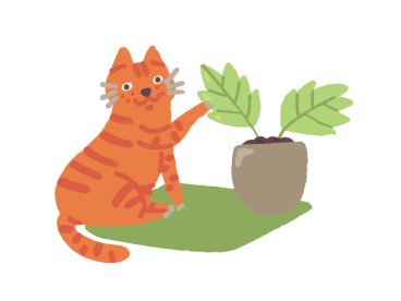  chat jardinier PNG, SVG