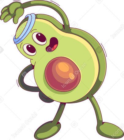 avocado Illustration in PNG, SVG