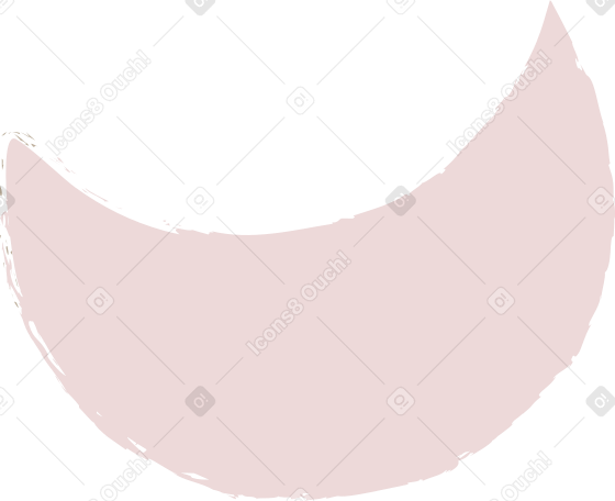 pink crescent Illustration in PNG, SVG