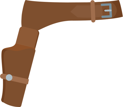 revolver holster Illustration in PNG, SVG