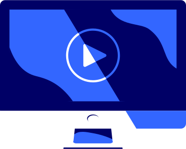 Monitor de computador com reprodutor de vídeo PNG, SVG