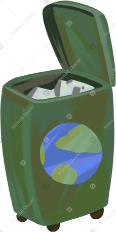 trash can Illustration in PNG, SVG