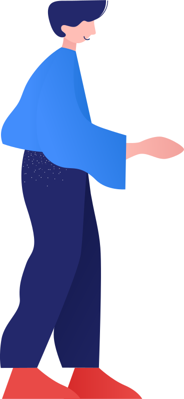 boy give his hand PNG, SVG
