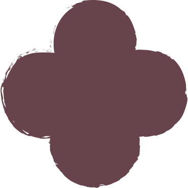 Cuadrifolio marrón PNG, SVG