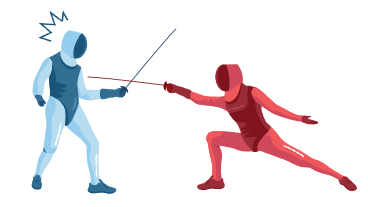 Fencing competition PNG, SVG