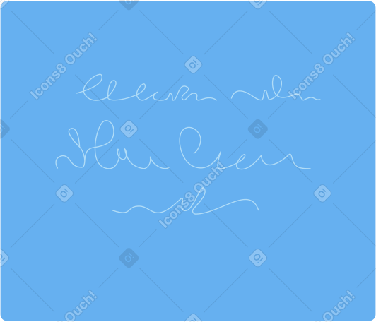 board with lettering Illustration in PNG, SVG