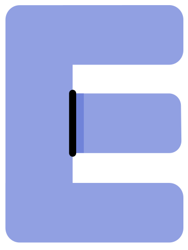 letter e juicy PNG, SVG