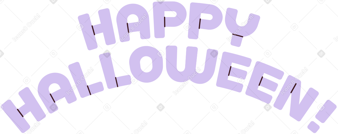 надпись счастливого хэллоуина текст в PNG, SVG