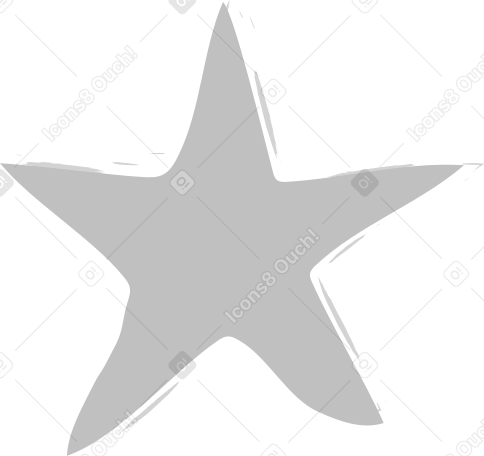 silver star PNG、SVG