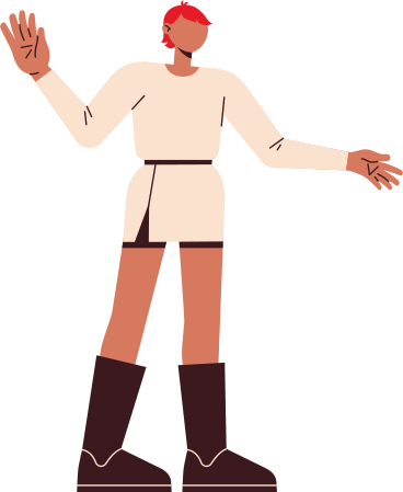 woman standing and swinging arms PNG, SVG