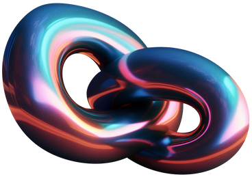 D abstract glossy form PNG、SVG