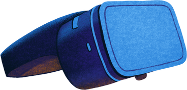blue vr glasses PNG, SVG