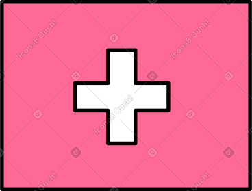 Pink first aid kit PNG, SVG